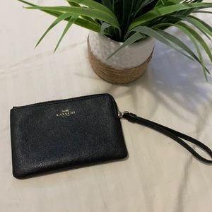 Coach corner zip wristlet